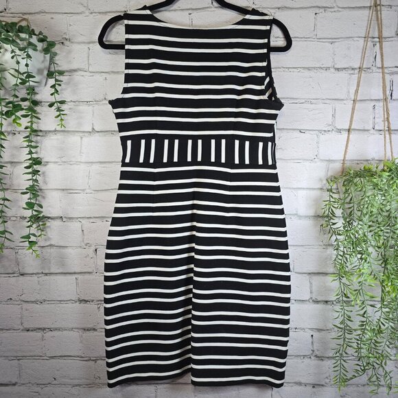 Ann Taylor Black and White Striped Dress - Picture 7 of 7